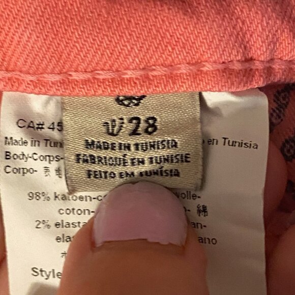 Maison Scotch La Parisienne Pink Jeans Women Sz 28 Cotton Blend Slim Fit Stretch - Picture 5 of 14